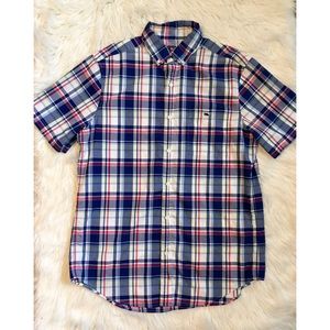 Vineyard vines short sleeve button up shirt medium